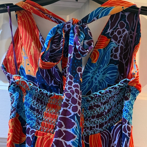 Moda International Multicolor Floral Dress NWOT - Picture 7 of 7